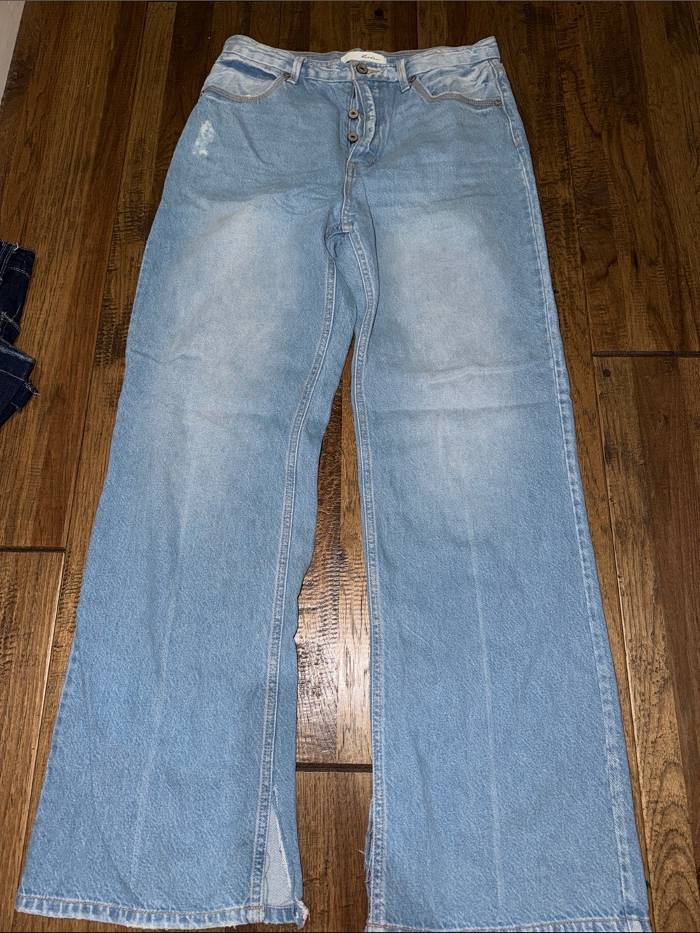 KanCan Light Blue High-Rise Wide Leg Jeans